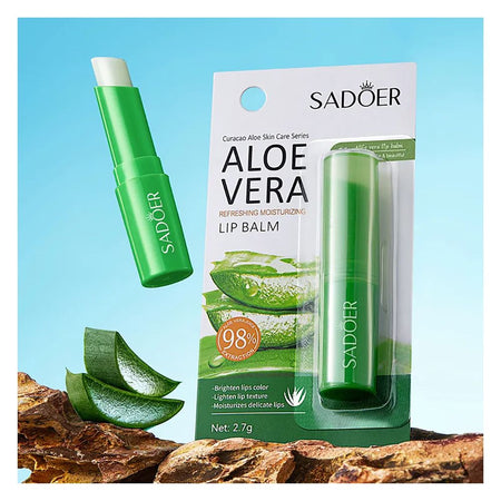 Sadoer Aloe Vera Lip Balm, Hydrating & Moisturizing, 2.7g, SD04421 - Main Image