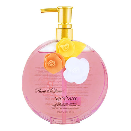Van'May Paris Perfume Amino Acid Fragrance Free Water Petal Shower Gel, 800ml - Image 2