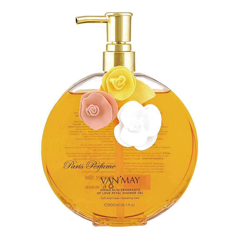Van'May Paris Perfume Amino Acid Fragrance Of Love Petal Shower Gel, 800ml - Main Image