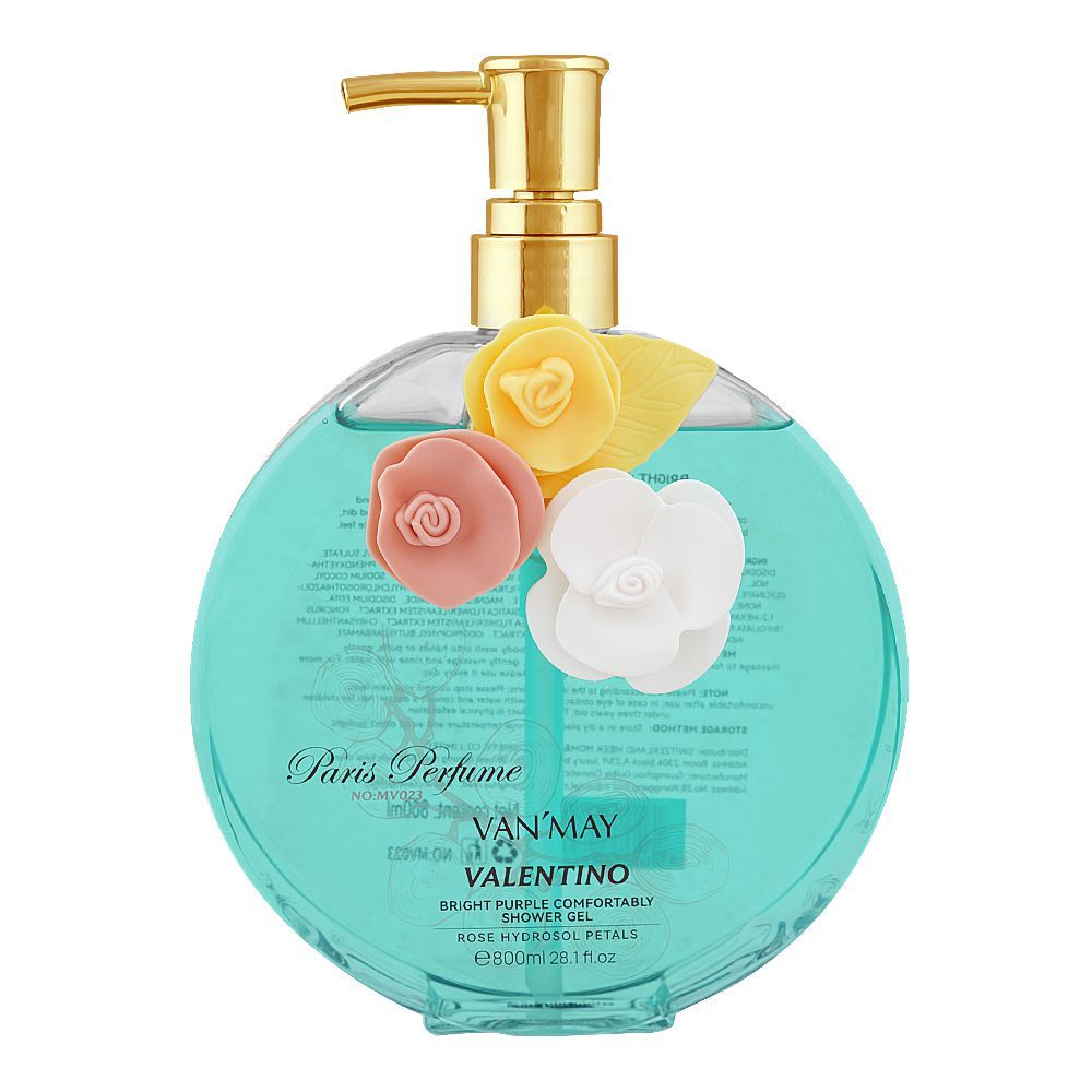 Van'May Paris Perfume Valentino Bright Purple Comfortably Shower Gel, 800ml - Main Image