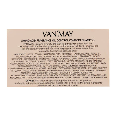 Van'May Paris Perfume Amino Acid Oil Control Comfort Shampoo, 500ml - Image 3