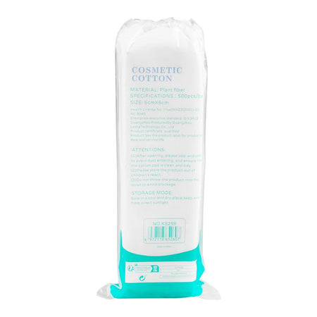 Monkids Cosmetic Cotton Makeup Remover Pads, 500-Pack, KS259 - Image 2