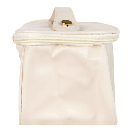 PU Leather Transparent Makeup Bag, Travel Cosmetic Organizer, White, AF-63 - Image 3