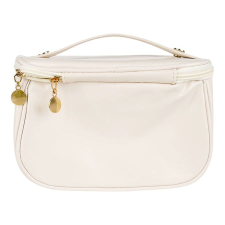 PU Leather Transparent Makeup Bag, Travel Cosmetic Organizer, White, AF-63 - Image 4