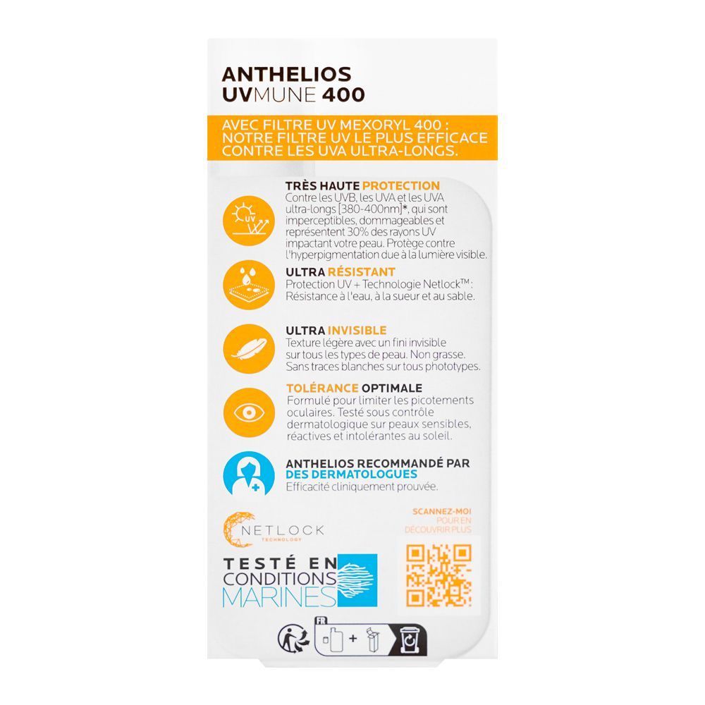 La Roche Posay Anthelios Uvmune 400 Invisible Tinted Fluid SPF 50+ Sunscreen, 50ml - Image 2