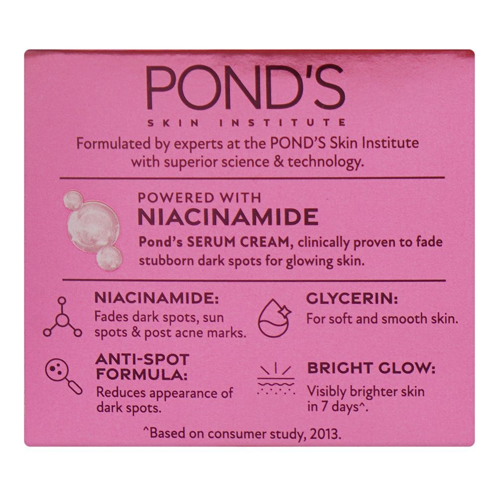 Pond's Bright Beauty Anti-Spot Serum Day Cream with Niacinamide & Vitamin B3, 50g - Image 2