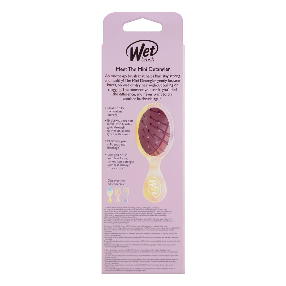 Wet Brush Mini Detangler Hair Brush, Pink (Desert Afterglow), BWR832DSTPK - Image 4