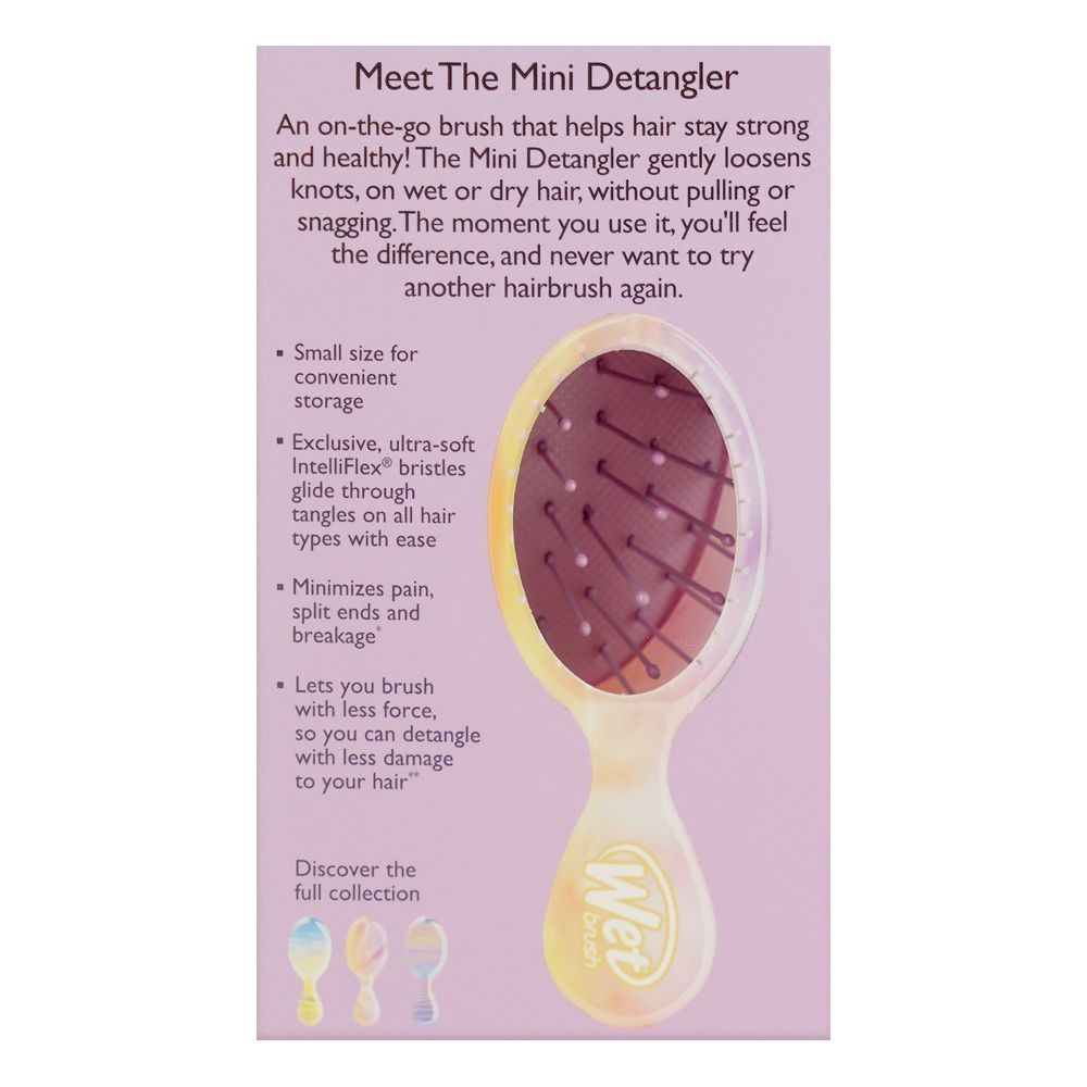 Wet Brush Mini Detangler Hair Brush, Pink (Desert Afterglow), BWR832DSTPK - Image 5