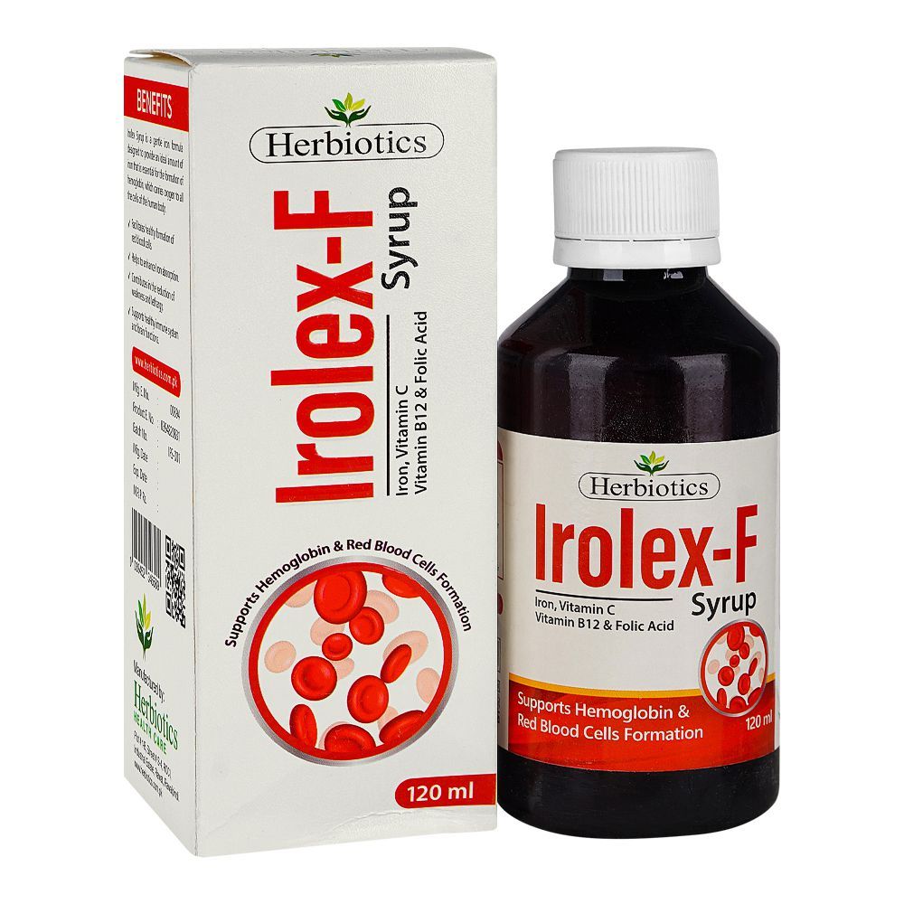 Herbiotics Irolex-F Syrup, 120ml - Main Image