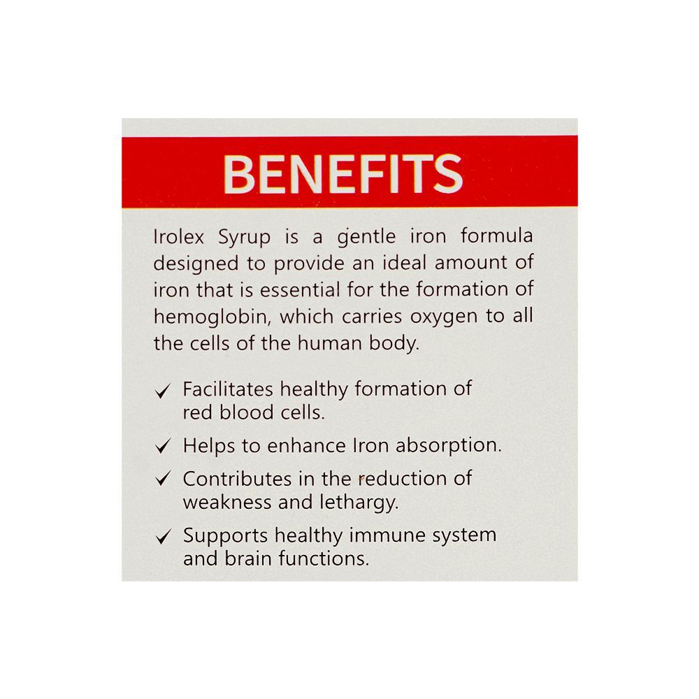 Herbiotics Irolex-F Syrup, 120ml - Image 3