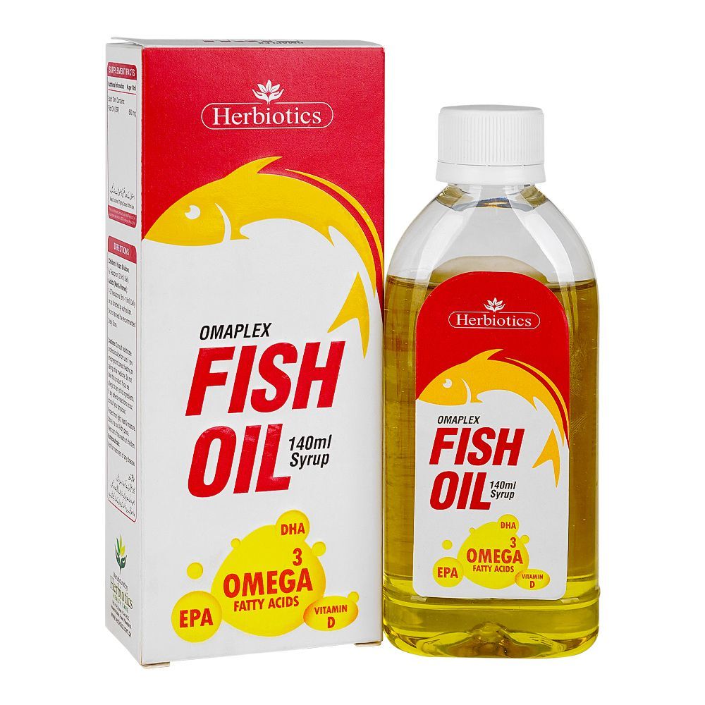 Herbiotics Omaplex Fish Oil Syrup, 140ml - Main Image