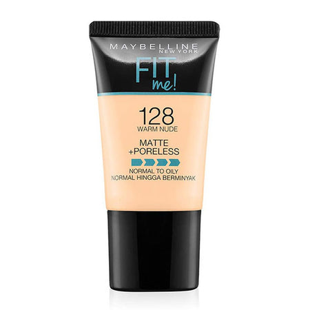 Maybelline New York Fit Me Matte + Poreless Liquid Foundation, 128, Warm Nude, 18ml - Image 3