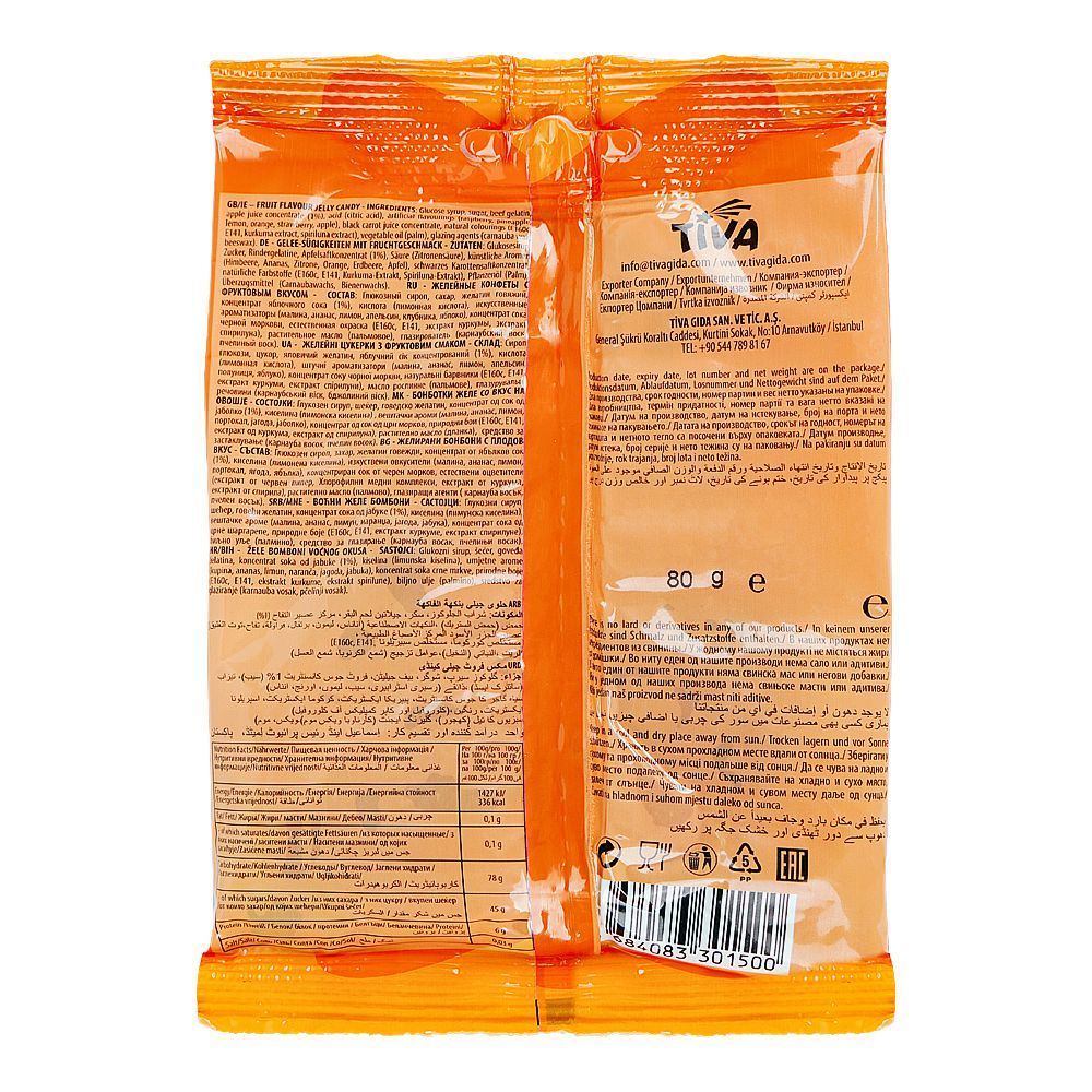 Tiva Mix Fruits Jelly, 80g - Image 2