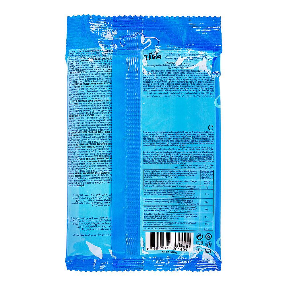 Tiva Sour Rainbow Belts, 80g - Image 2