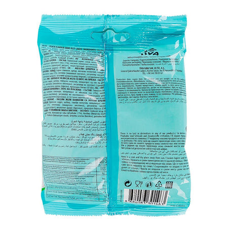 Tiva Peach Rings Fizzy Jelly, 80g - Image 2