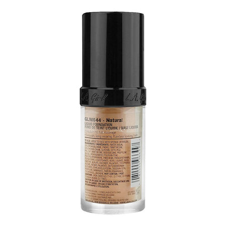 L.A. Girl Pro Coverage HD Long Wear Illuminating Liquid Foundation, 28ml,  GLM644 Natural - Image 2