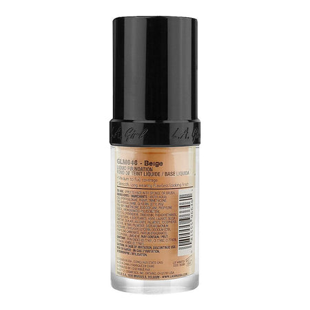L.A. Girl Pro Coverage HD Long Wear Illuminating Liquid Foundation, 28ml,  GLM646 Beige - Image 2