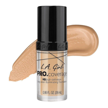 L.A. Girl Pro Coverage HD Long Wear Illuminating Liquid Foundation, 28ml,  GLM642 Fair - Main Image