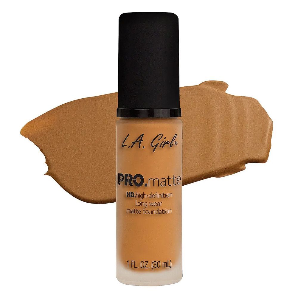 L.A. Girl Pro Matte HD Long Wear Matte Liquid Foundation, 30ml,  GLM677 Soft Honey - Main Image