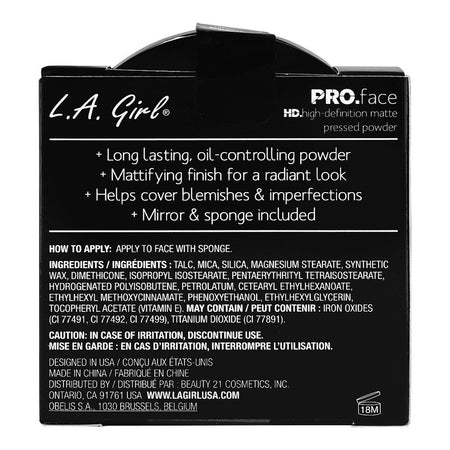 L.A. Girl Pro.Face HD High Definition Matte Pressed Powder, GPP603 Porcelain, 7g - Image 3