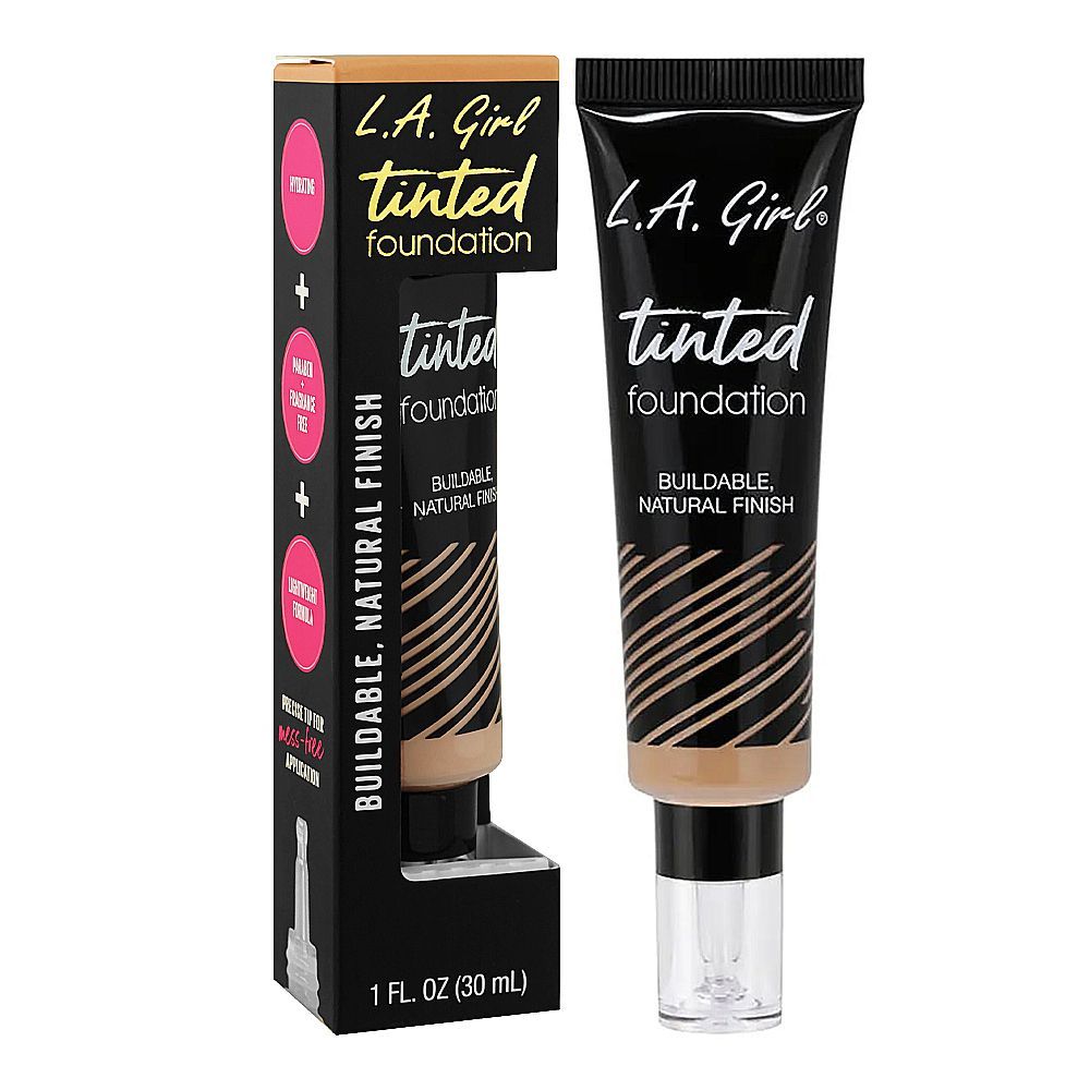 L.A. Girl Tinted Liquid Foundation, 30ml, GLM760 Warm Sand - Main Image