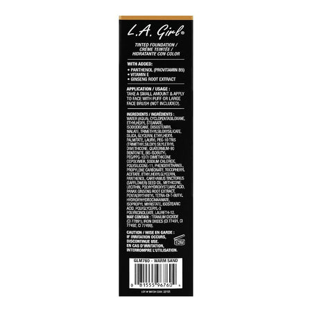 L.A. Girl Tinted Liquid Foundation, 30ml, GLM760 Warm Sand - Image 4