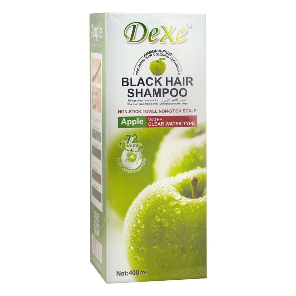 Dexe Ammonia-Free Black Hair Color Shampoo, 400ml - Main Image