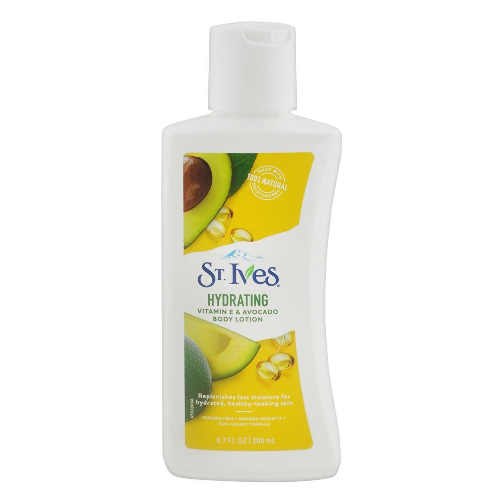 St.Ives Hydrating Vitamin E & Avocado Body Lotion, 200ml - Main Image