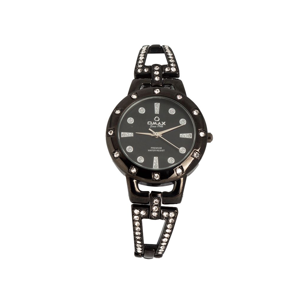 Omax Women's Analog Chain Watch, O-AB094-BLK - Main Image