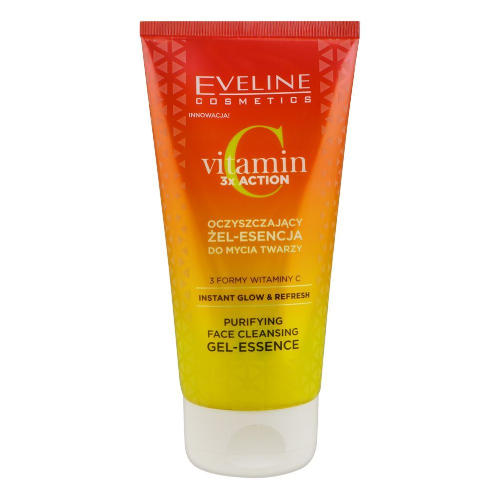 Eveline Vitamin C 3x Action Purifying Face Cleansing Gel - Face Wash, For Dull Skin, 150ml - Main Image
