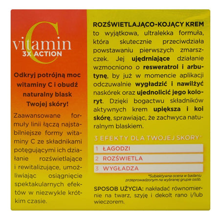 Eveline Vitamin C 3x Action Illuminating Day & Night Face Cream, 50ml - Image 2