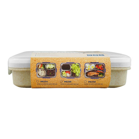 Micron Ware Super Lock Stainless Lunch Box with Cutlery, 850ml, Beige, J6235 - Image 2
