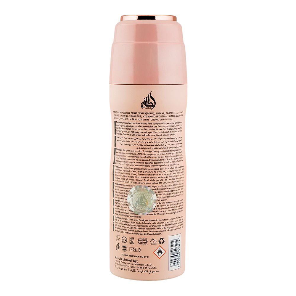 Lattafa Shahd Body Spray, For Men & Women, 200ml - Image 2