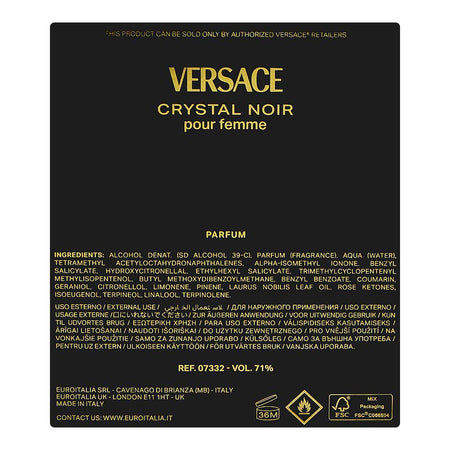Versace Crystal Noir Parfum, For Women, 90ml - Image 3