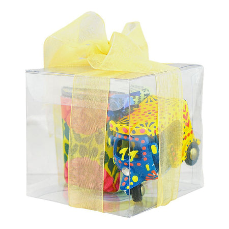 Star Shine Truck Art Mini Rickshaw & Candle Souvenir Gift Box - Mix Colors - Image 5