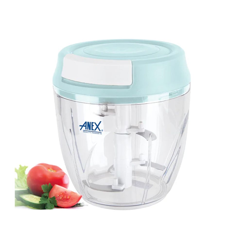 Anex Super Deluxe Manual Pull Chopper Vegetable Slicer, Green, AG-11 - Main Image