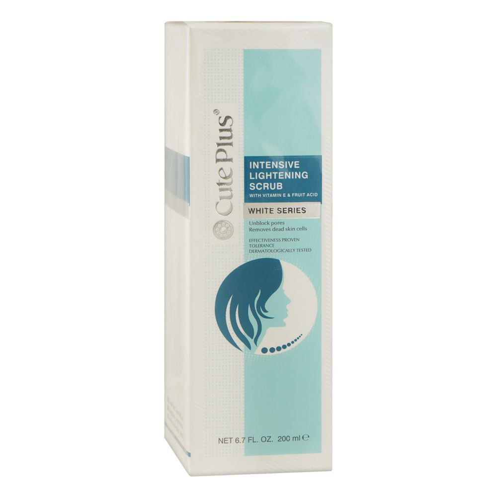 Cute Plus White Series Intensive Lightening Scrub with Vitamin E & Fruit Acid, 200ml - Main Image