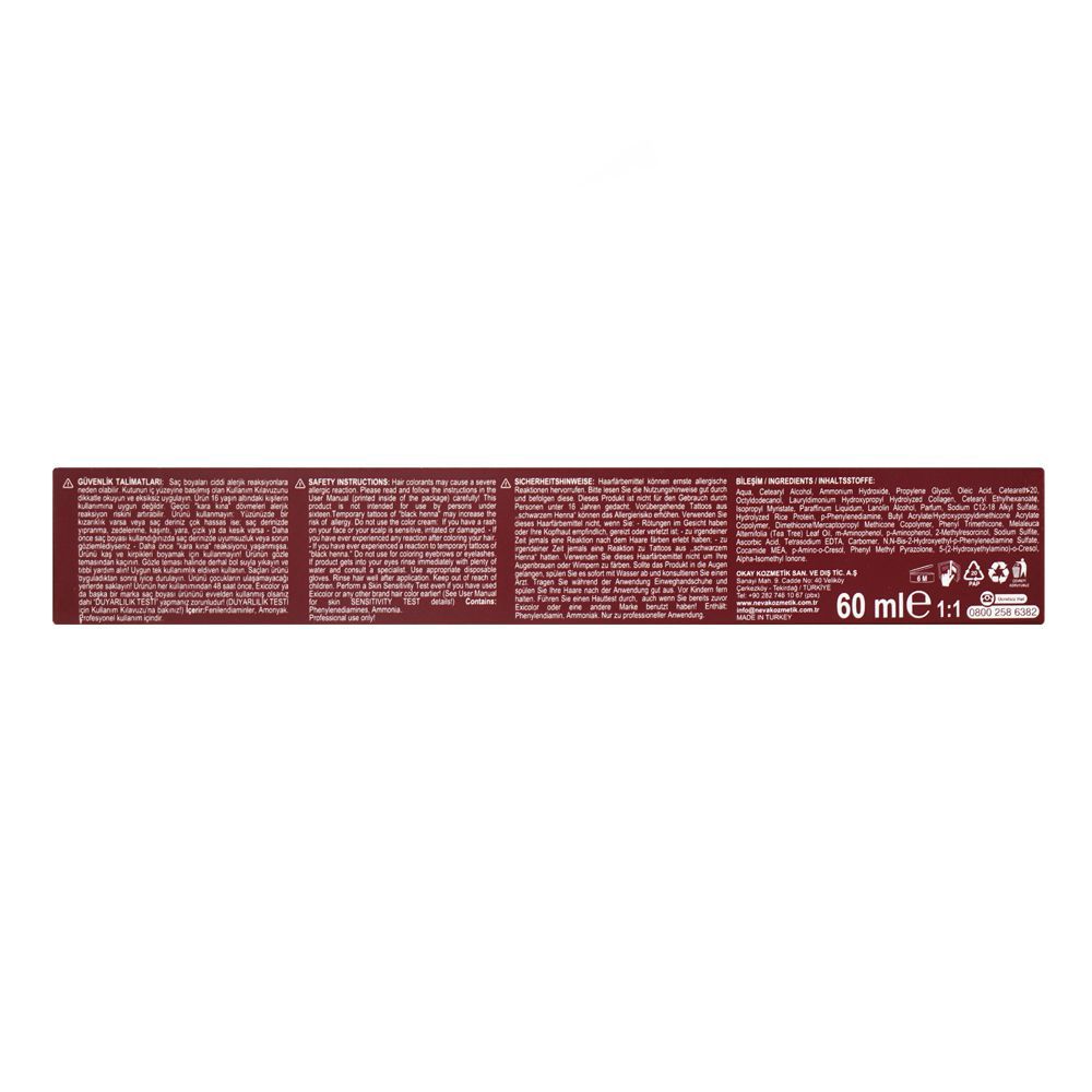 Okay Exicolor Permanent Hair Color, 60ml, No. 7.11 Blonde Intense Ash - Image 4