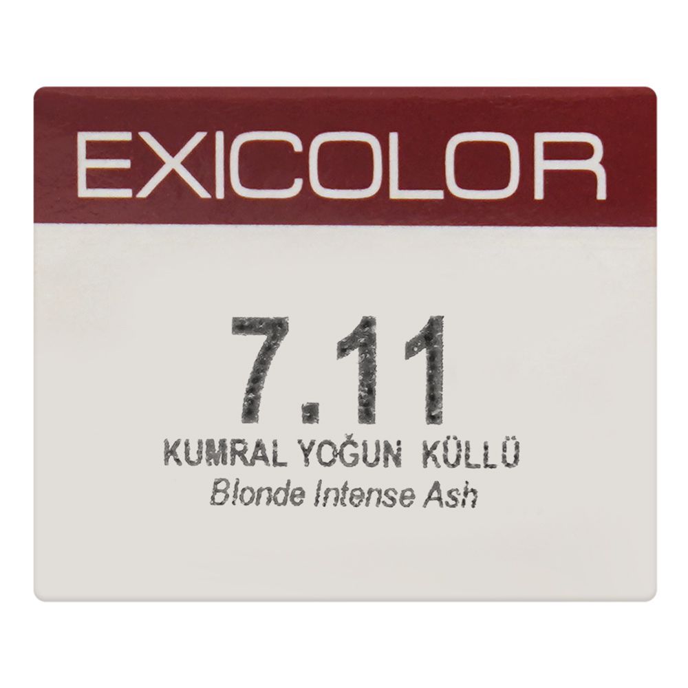 Okay Exicolor Permanent Hair Color, 60ml, No. 7.11 Blonde Intense Ash - Image 6