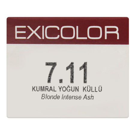 Okay Exicolor Permanent Hair Color, 60ml, No. 7.11 Blonde Intense Ash - Image 6