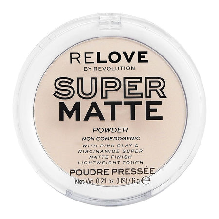 Makeup Revolution Relove Super Matte Face Powder Translucent, 6g - Image 2