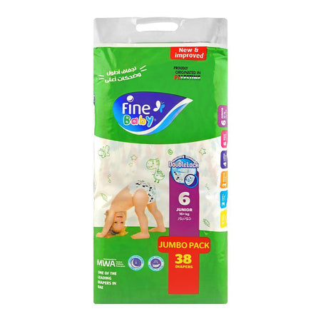 Fine Baby Diapers Jumbo Pack, 6 Junior 16+kg, 38-Pack - Main Image