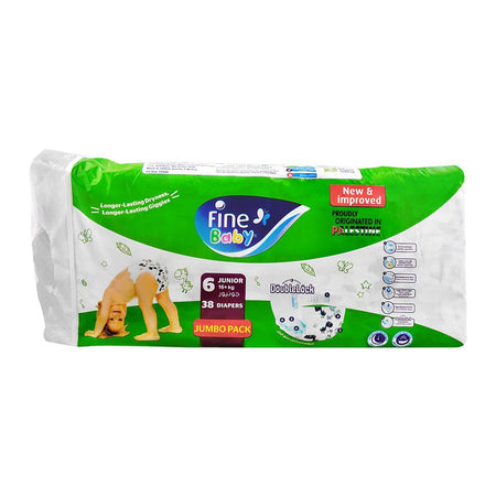 Fine Baby Diapers Jumbo Pack, 6 Junior 16+kg, 38-Pack - Image 2