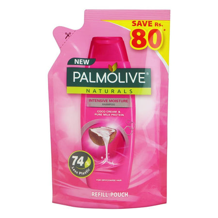 Palmolive Naturals Intensive Moisture Shampoo, For Dry/Coarse Hair, 180ml Refill Pouch Save Rs.80/ - Main Image