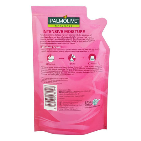 Palmolive Naturals Intensive Moisture Shampoo, For Dry/Coarse Hair, 180ml Refill Pouch Save Rs.80/ - Image 2