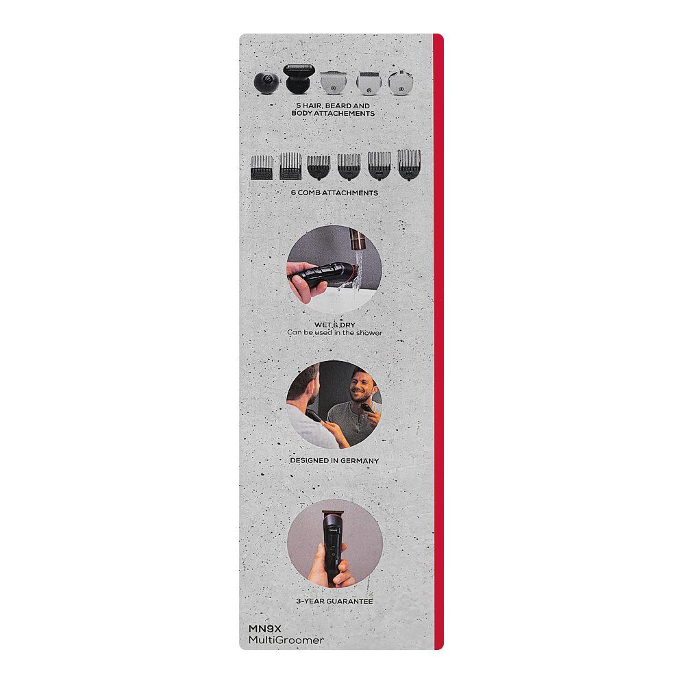 Beurer 11in1 Multigroom Styling Kit Trimmer For Hair, Beard, and Body, 10057 - Image 3