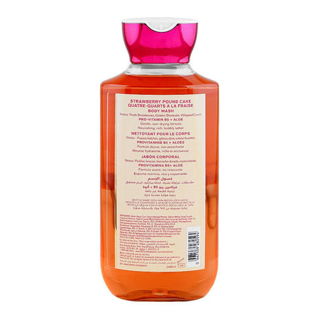 Bath & Body Works Strawberry Pound Cake Body Wash with Pro-Vitamin B5 & Aloe Vera, 295ml - Image 2