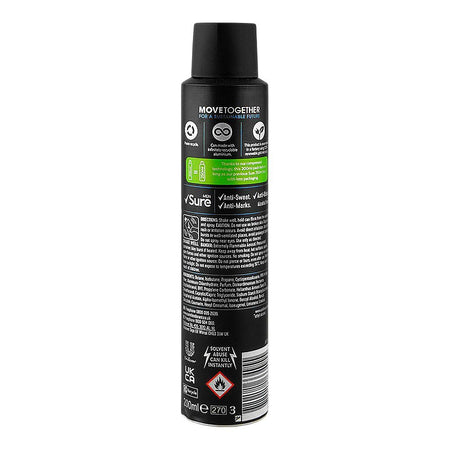 Sure Men Invisible Ice Fresh Antiperspirant Body Spray, 48H Dry Protection, 200ml - Image 2