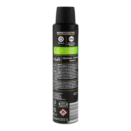 Sure Men Sport Defence Antiperspirant Body Spray, 48H Dry Protection, 200ml - Image 2