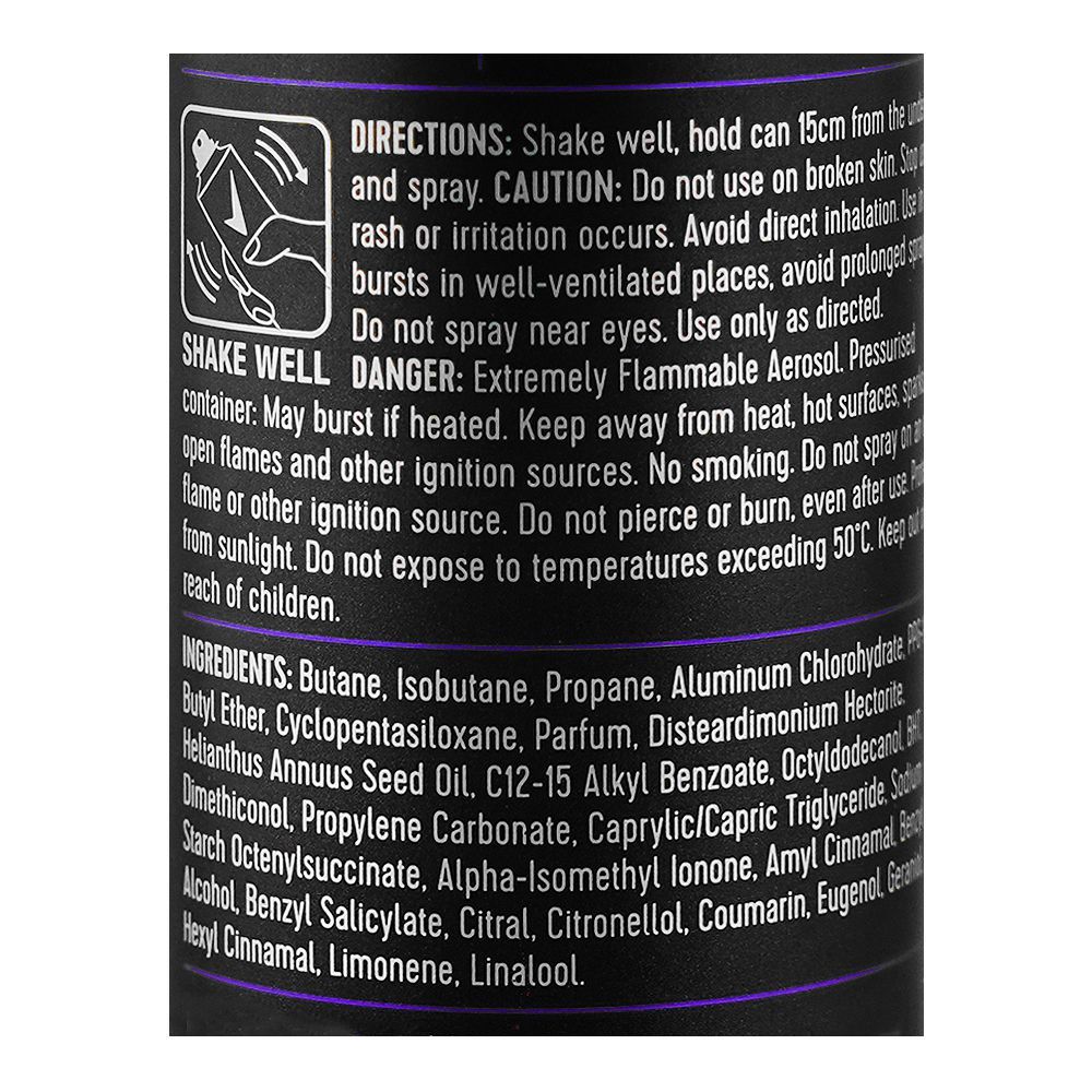 Sure Men Active Dry Antiperspirant Body Spray, 48H Dry Protection, 200ml - Image 3